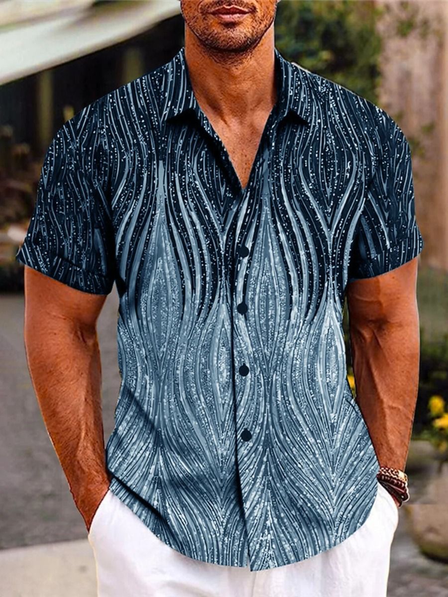 Comercio exterior europeo y americano Amazon 2025 nueva camisa casual de manga corta de alta calidad para hombres MB1