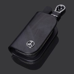 自動車用キーバッグ男性ロックスプーン真皮ファスナーは大衆bmwベンツ多機能アウディ保護カバーボタンを適用します。