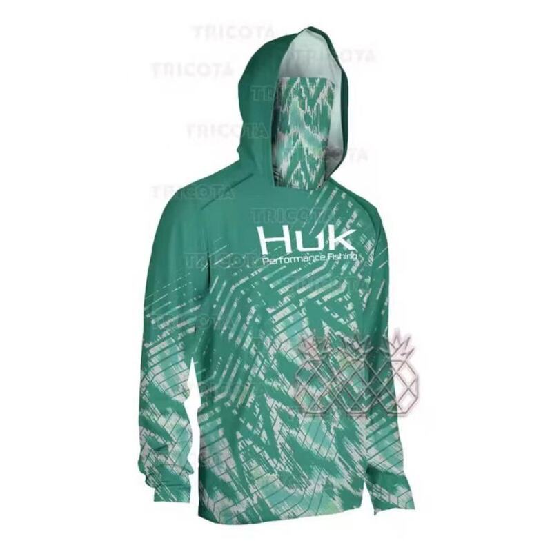 Huk Fishing Hooded Quick-Drying Sun Protection Sweatshirt Spring and Summer New Outdoor Hooded Long-Sleeved Fishing Clothing Direct Supply from the Factory