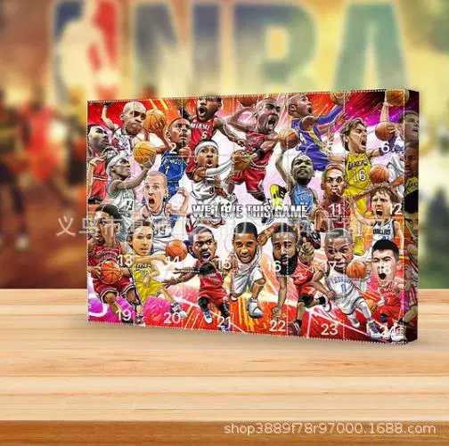 Рождественский календарь обратного отсчета НБА 2024, Рождественский календарь НБА, 24 подарка