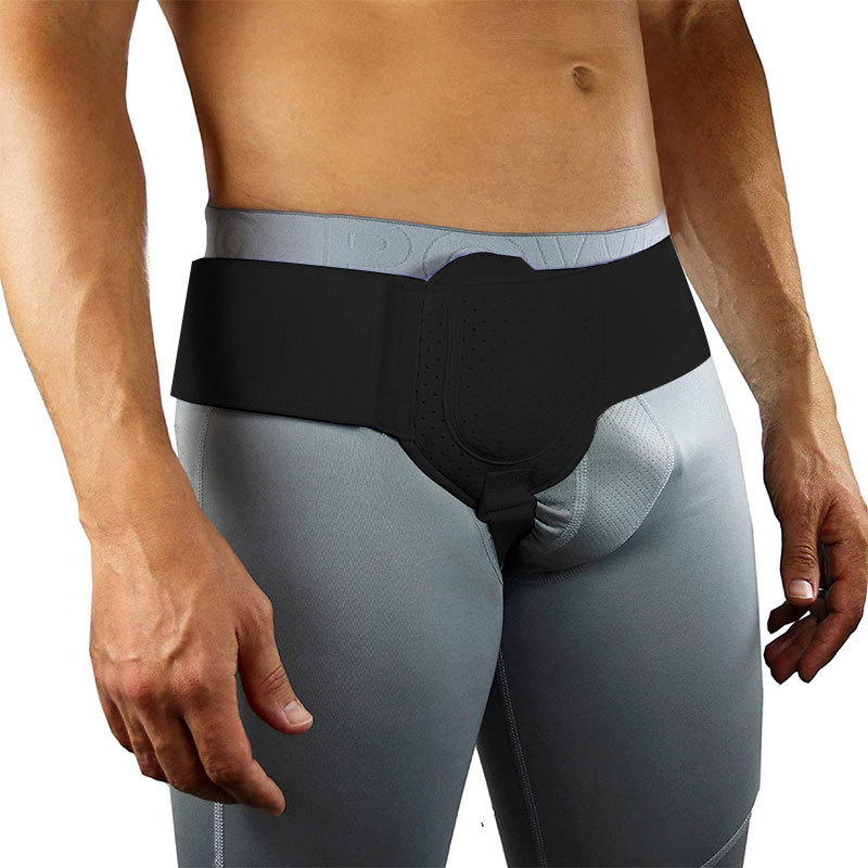 成人鼠径支持ヘルニアベルト付きウエスト調節可能な保護具保護固定ベルトhernia belt|undefined