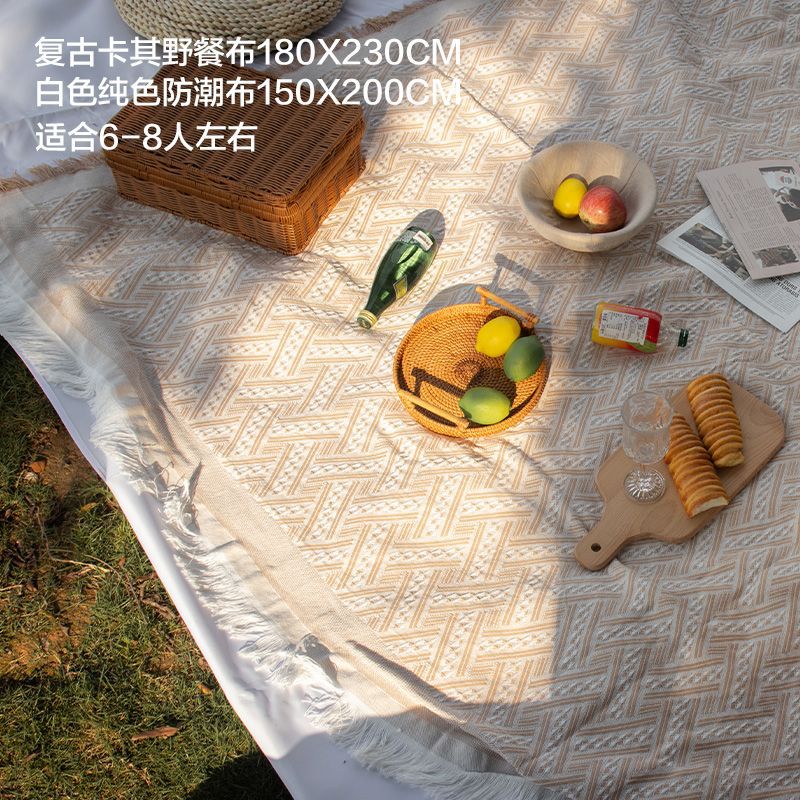 카키 180*230-흰색 방습천