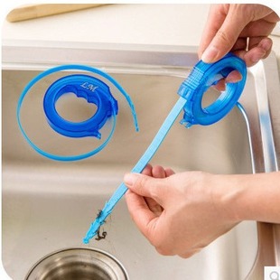 Kitchen retractable pipe dredging hook sewer toilet dredger sink anti-blocking cleaning hook 60g