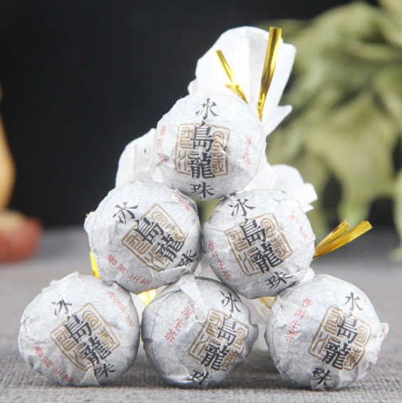 운남 임창 빙도 보이차 생차 용주 구슬차 500g
