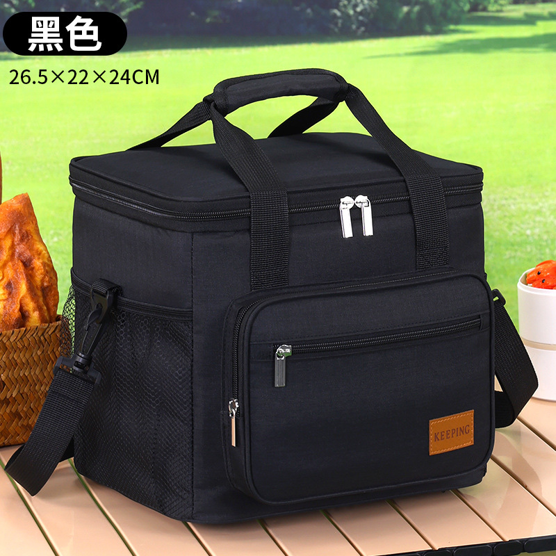 Bolsa de aislamiento de alimentos calientes de Amazon, bolsa de hielo para automóvil de gran capacidad, bolsa de almuerzo gruesa impermeable, bolsa de picnic al aire libre