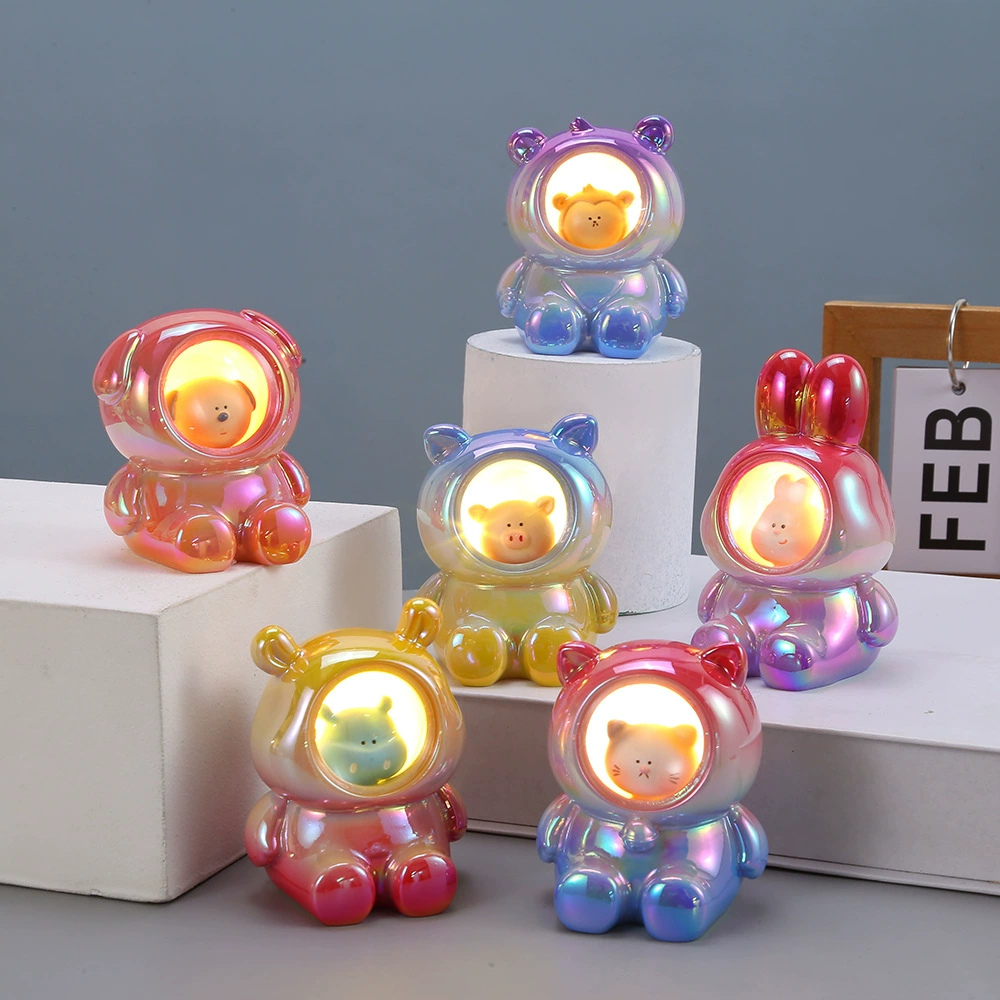 Fat Dudu Creative Electroplating Slip Star Light Cute Dedin Night Lantern Boy Girls and Girls' Birthday Valentine\'s Day Gift