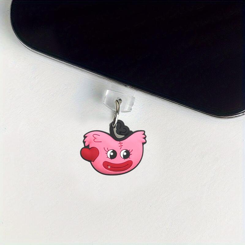 Amazon huggy wuggy mobile phone dust plug Dunhuang portable pendant cross-border hot cute cute mobile phone hole