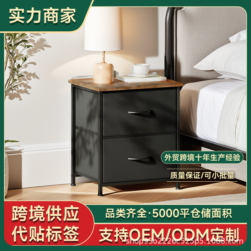 Mesa de tocador de madera maciza para comercio exterior transfronterizo, mesita de noche, cómoda para apartamentos pequeños.