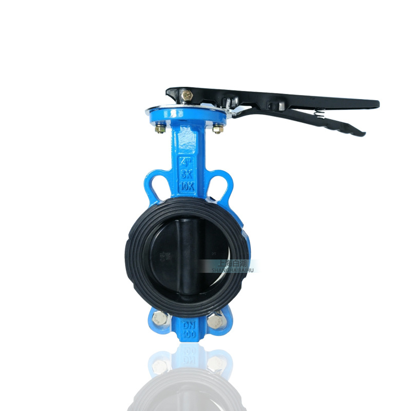 耐腐蚀海水专用手柄衬胶蝶阀 D71J-10/16Q 厂家直销