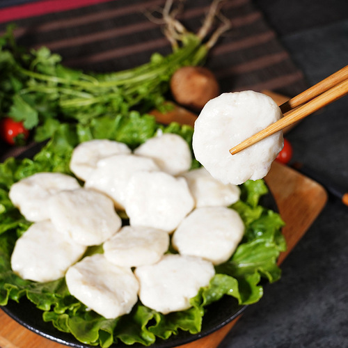 Cuttlefish Cake Chaoshan Source Manufacturer Fish Cake Semi-finished Products Customized Ingredients Tea Restaurant Commercial Wholesale Cuttlefish Cake