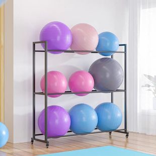 Yoga Ball Rack, Yoga Mat Rack, Wave Speed Ball Storage and Organization Rack, Fitness Room Yoga Room Equipment Removable Storage Rack