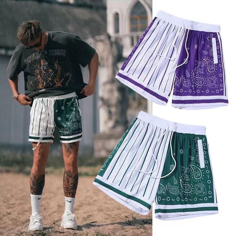 Street-Style American Trendy Men's Mesh Quick-Dry Basketball Shorts Summer Breathable Training Fitness Casual Shorts Street-Style American Trendy Men's Mesh Quick-Dry Basketball Shorts Summer Breathable Training Fitness Casual Shorts
