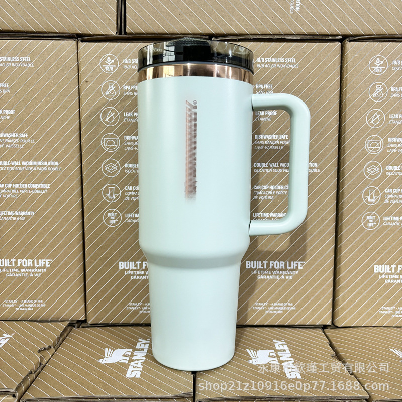 Amazon S*anley 40oz カラーカーカップ ハンドル付き 保温保冷 タイダイシリーズ アイスバーカップ 卸売 B|undefined