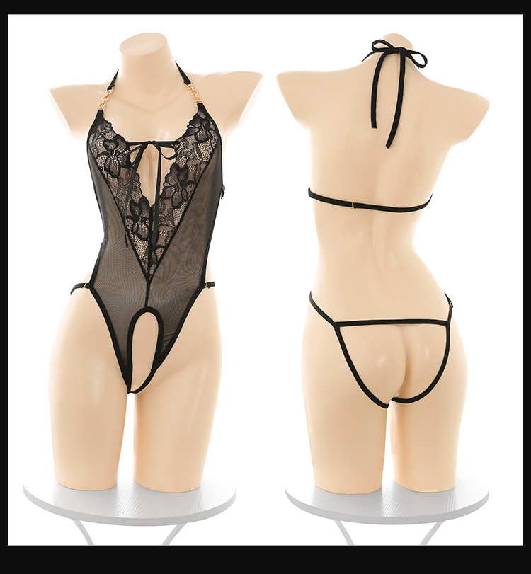 Feimu & Miji Sheer Halter-Neck Bodysuit with Hip-Hugging Skirt Two-Piece Set — detail image 19