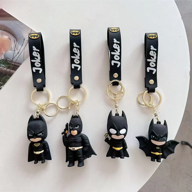 Cross-Border Batman Keychain Car Pendant Anime Superman Backpack Superhero Avengers Pendant Cross-Border Batman Keychain Car Pendant Anime Superman Backpack Superhero Avengers Pendant
