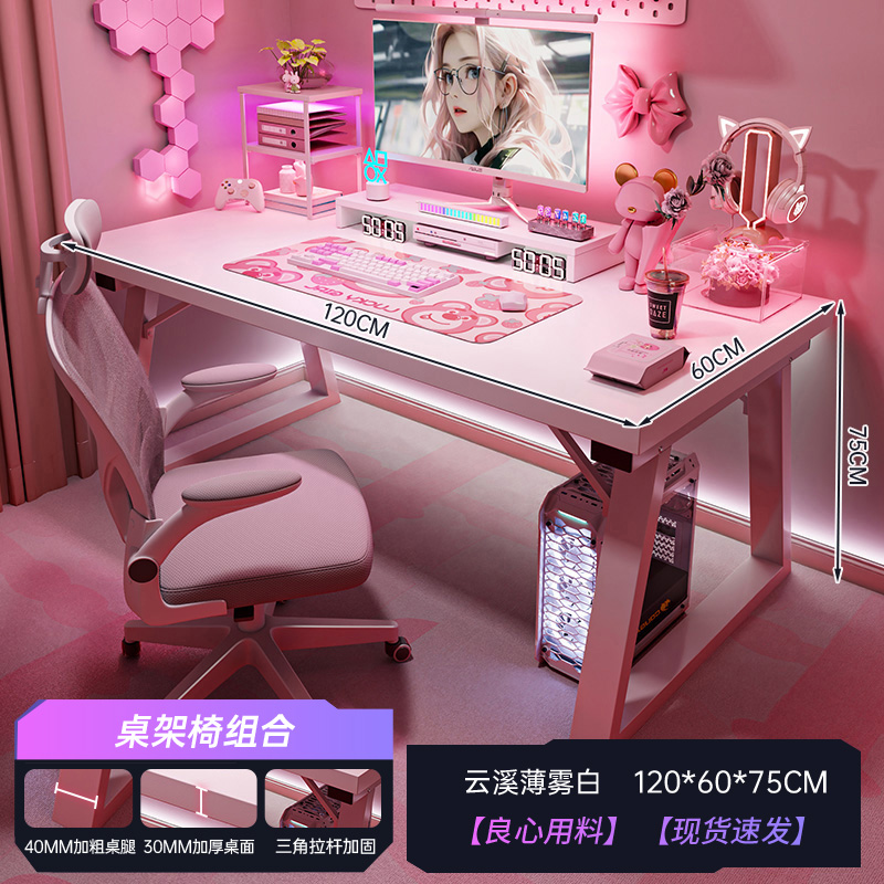 Mesa de computadora de escritorio mesa y silla combinada de deportes electrónicos dormitorio escritorio doméstico simple tabla de trabajo rectangular escritorio de escritura