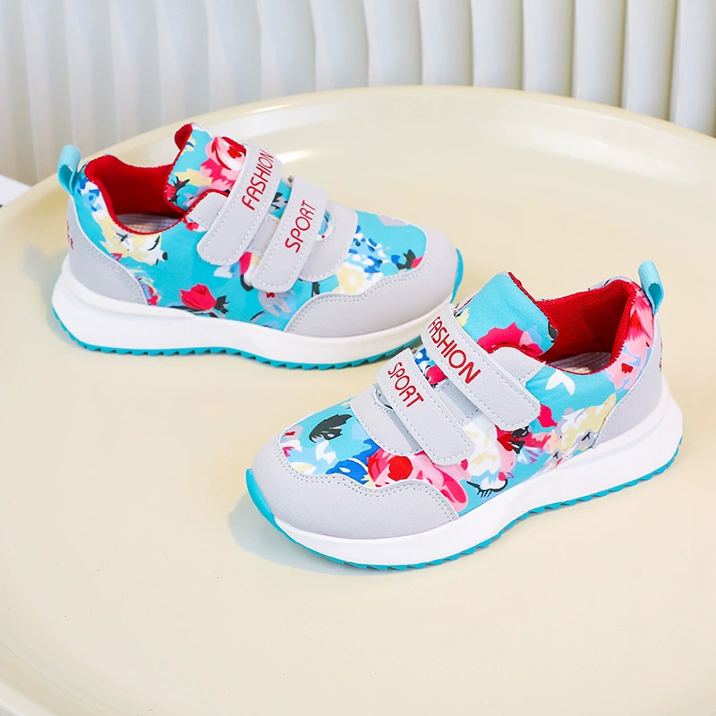 Детская спортивная обувь 2024 осень новая мода для девочек цветы