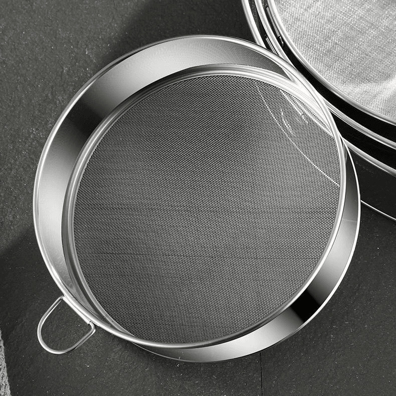Flour sieve, flour sifter, filter mesh sieve, baking tool, handheld 40-60 mesh ultra-fine household stainless steel sieve Flour sieve, flour sifter, filter mesh sieve, baking tool, handheld 40-60 mesh ultra-fine household stainless steel sieve