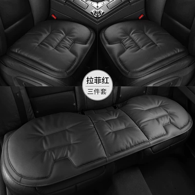 Seat Cover, Universal for All — Seat cushion, seat cover - super-anti-slip-obsidian-black-three-piece-set-for-the-whole-car