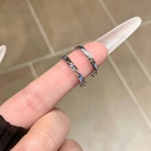 恋爱频率戒指情侣款可调节一对学生对戒情人节闺蜜送女友情侣对戒