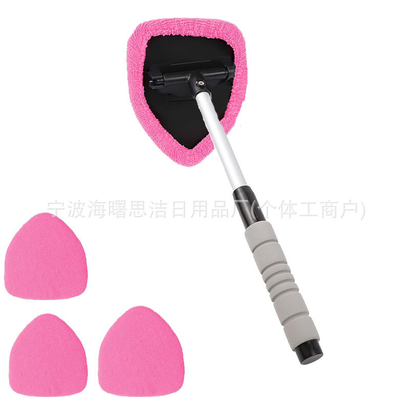 brush interior — Qìchē Car cleaning tools - 1-set-b-style-sponge-plastic-parts-4-pink-cloth-covers