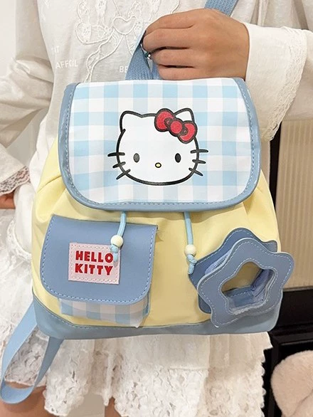 Hello Kitty, карманный рюкзак, универсальная сумка, затягивающийся шнурком