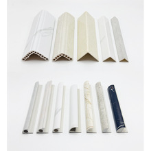 工厂直销SPC石塑瓷砖配件商场酒店餐厅PVC收边条木塑防潮装饰线条