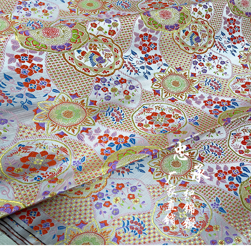 ［五彩斑斓］高端云锦织金提花布料出口西阵织加厚服饰工艺品面料