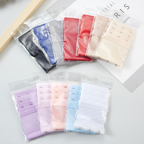 (Individually packaged) Elastic three-row three-button stainless steel bra extension buckle bra buckle extension buckle