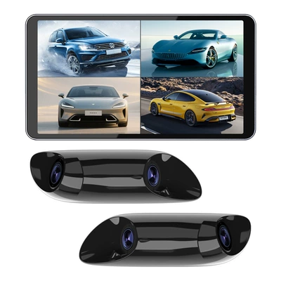 6inch Wide-screen dual-camera 4-way Driving recorder - m608-four-way-black
