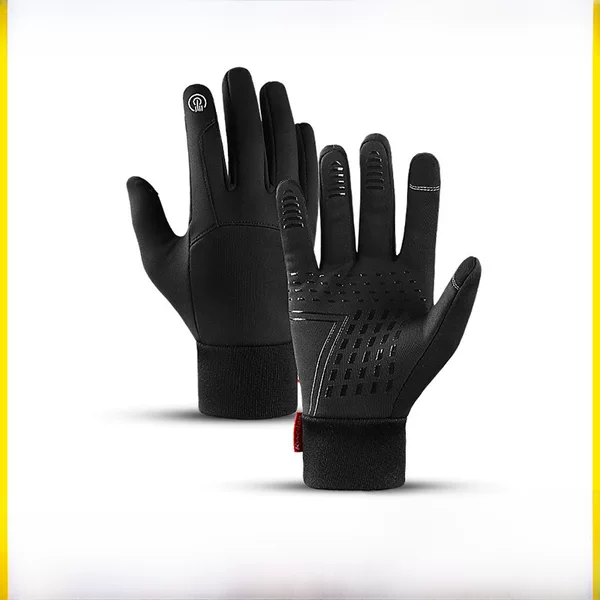 Winter Warm Gloves, Outdoor Cycling, Non-Slip, Waterproof, Men's and Women's Sports Touch Screen Polar Fleece Ski Gloves