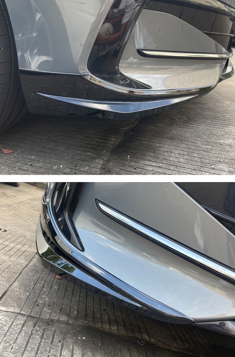 Suitable for Volkswagen Magotan B9 Front Bumper Corner Protector, Front Lip, Corner Guard, Anti-Collision Strip, Front Face Appearance Modification Parts, Blackened