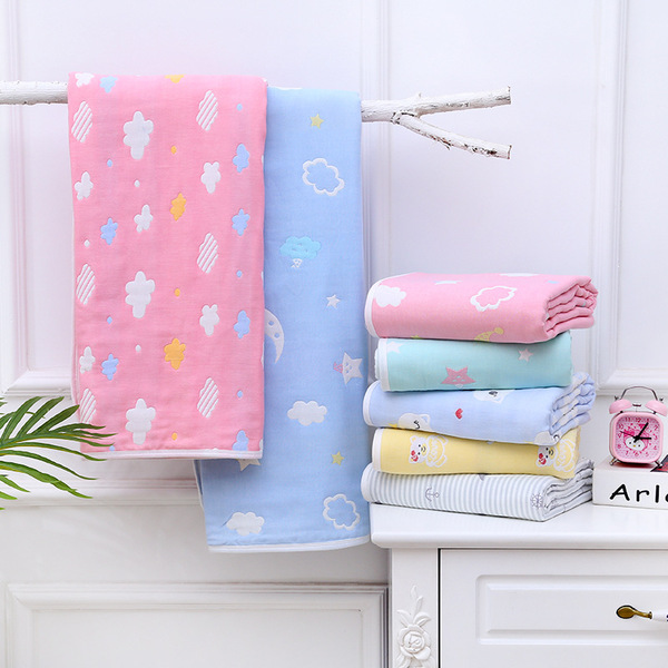 Cotton gauze bath towel for new born for baby