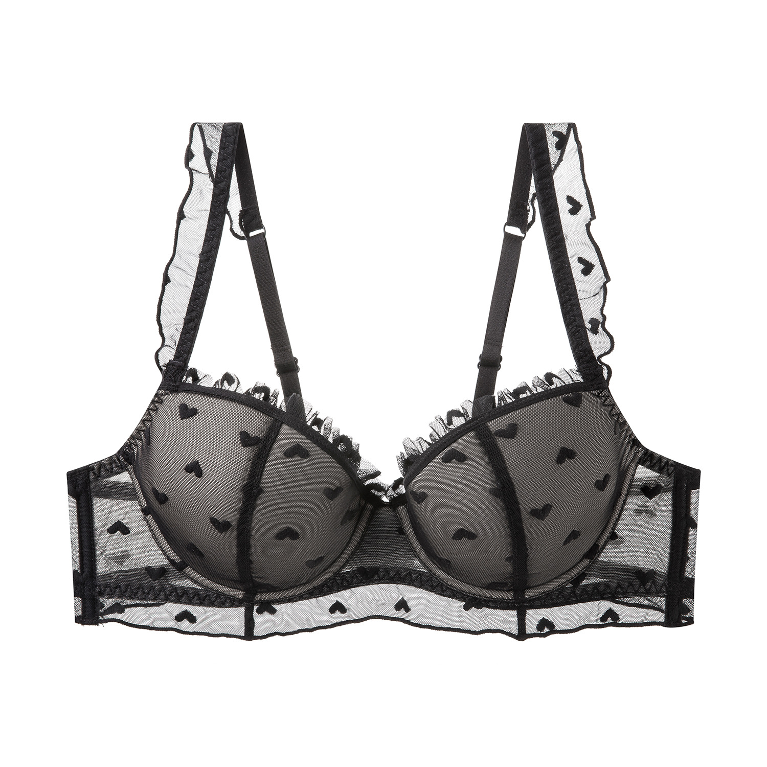 Venta caliente transfronteriza ropa interior de mujer de encaje francés sexy puro sujetador transpirable delgado sujetador de soporte superior al por mayor