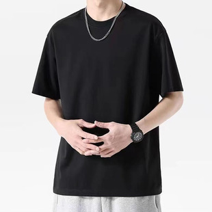 Summer heavy cotton T-shirt custom work clothes logo advertising cultural shirt printing pattern group work clothing