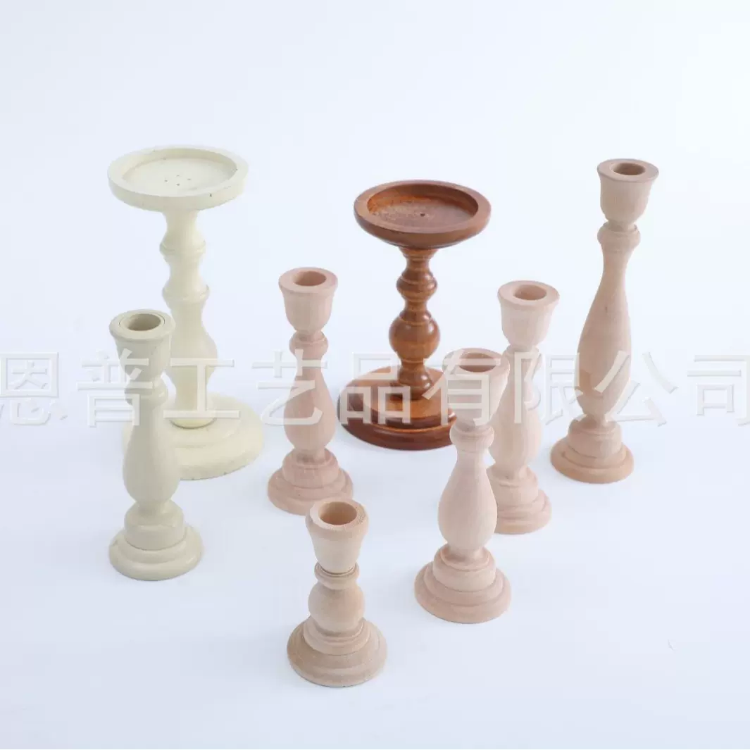 木制烛台烛座家居节日婚礼派对摆件