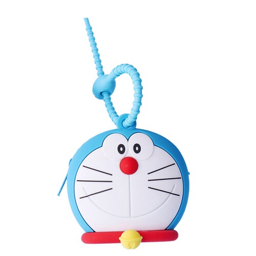 Genuine Doraemon coin purse key bag small Doraemon headphone storage bag creative cute mini bag