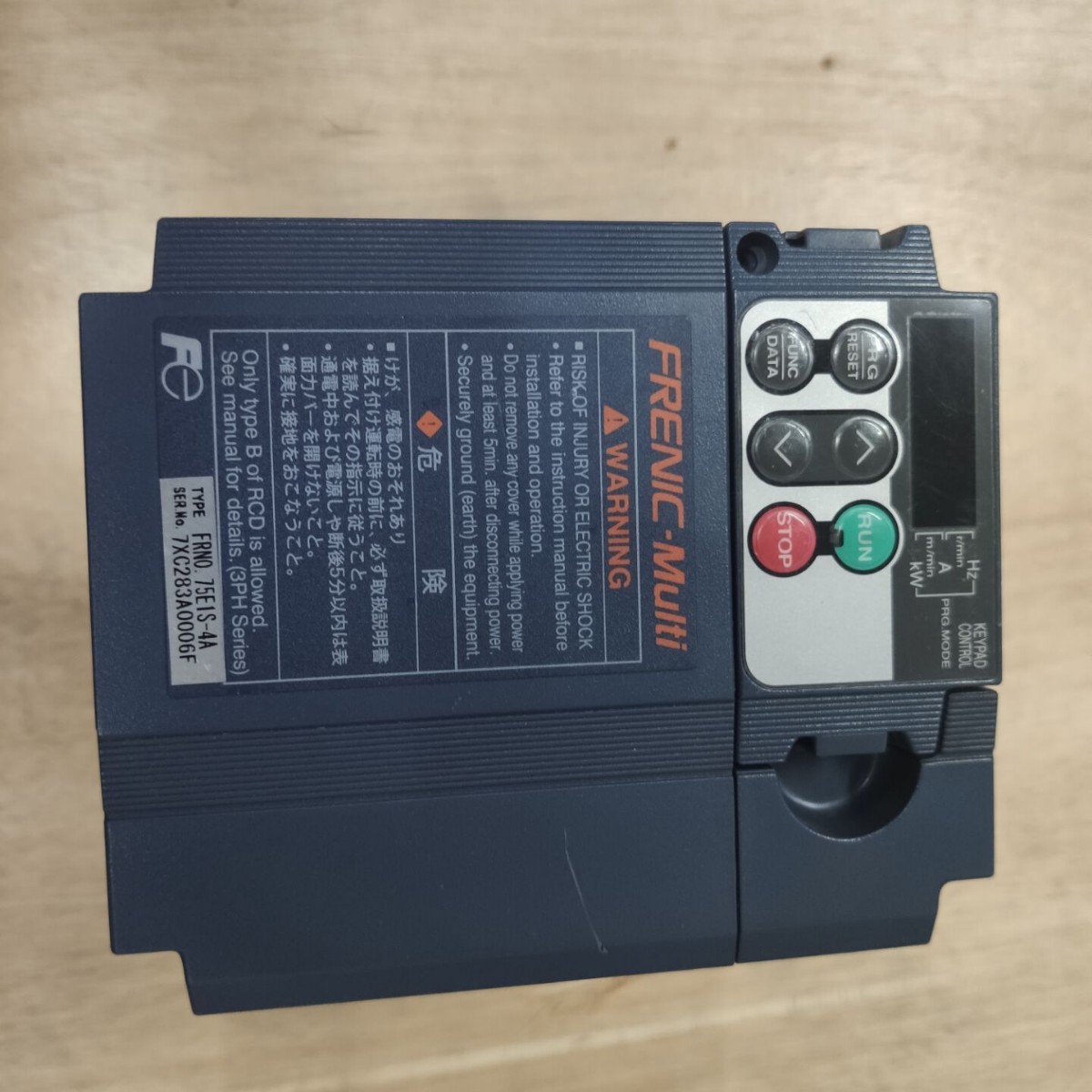 富士变频器FRNO.75E1S-4A现货FRNO.75E1S-4A原装拆机，功能完好