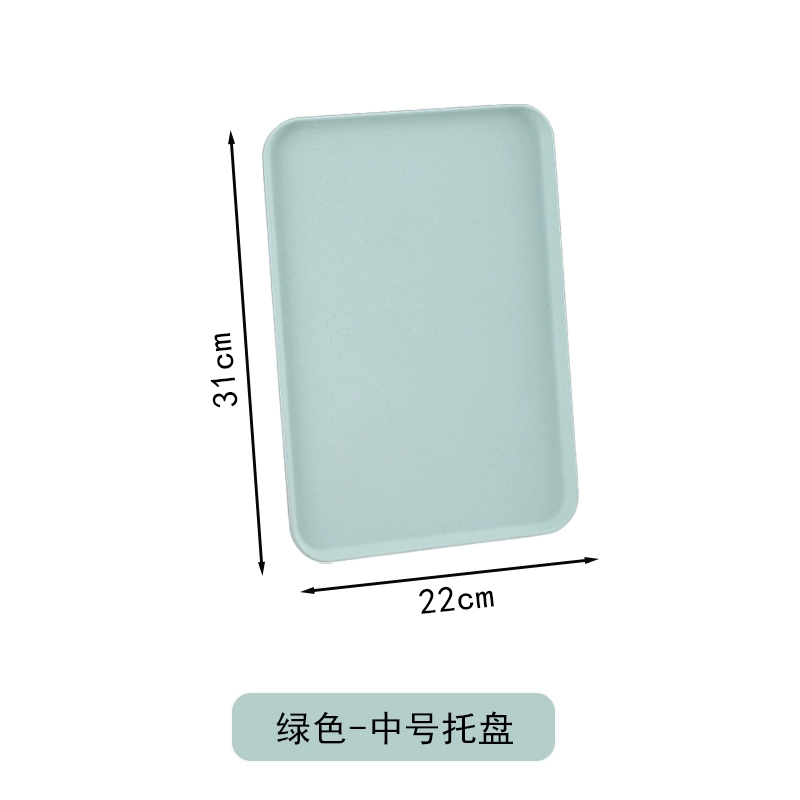 Scandinavian rectangular big plastic tea cup for home use with glass, fruit dinner plate for commercial use