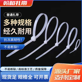 尼龙塑料扎带厂固定扣强力束线带绳电揽捆绑带自锁式白色尼龙扎带
