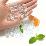 新款10mm仿真冰块手工树脂食玩假冰块透明正方形酒吧拍摄道具装饰