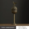 Crane Spreading Wings Tall Stove (Bronze)