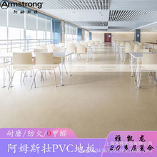 上海厂家承接幼儿园车间PVC地胶工程 阿姆斯壮雅凯龙pvc地板定 制