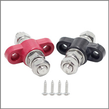 热销12-48V汽车游艇改装M10单路汇流排接线柱 双头BUSBAR电瓶接头