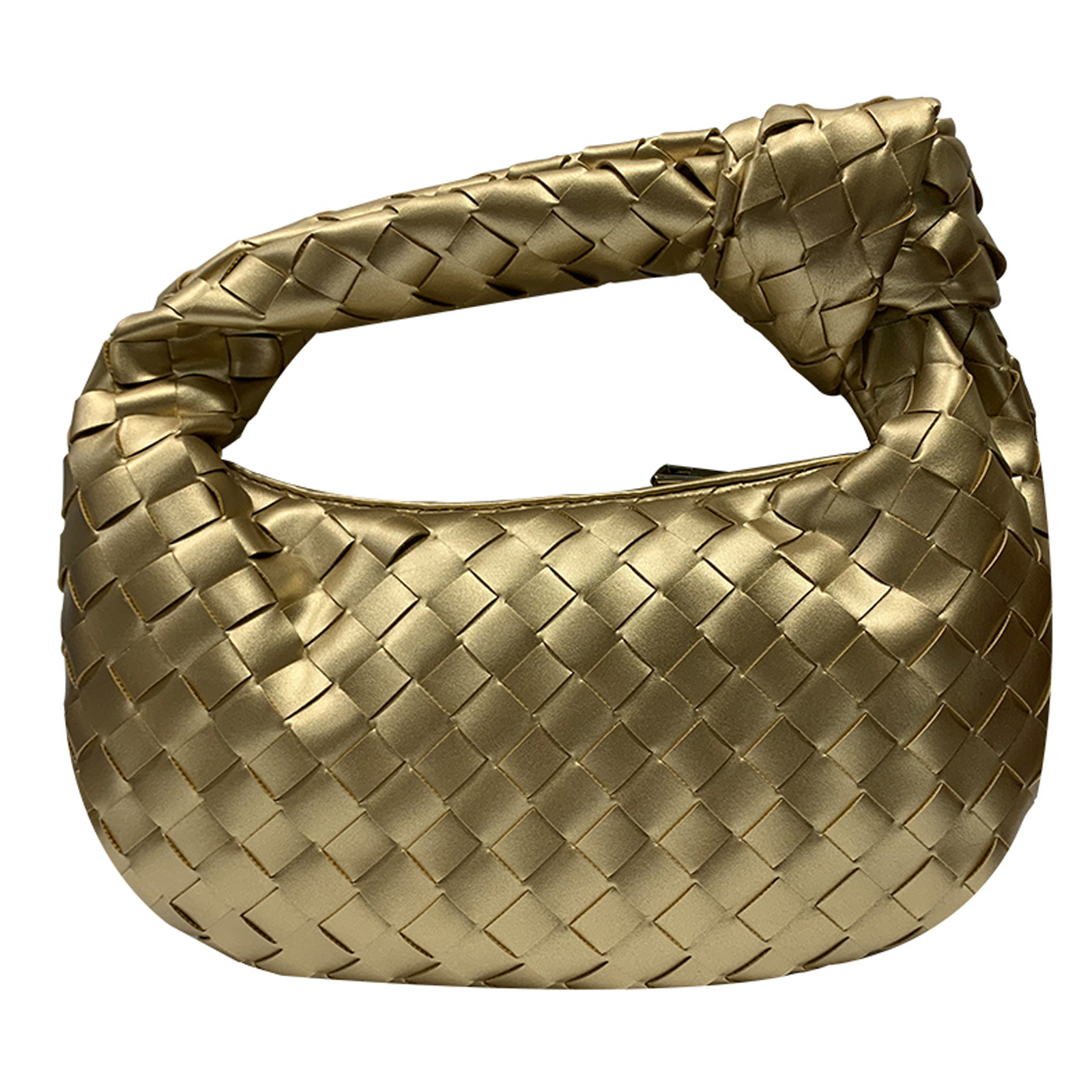 thumbnail image 1 of Bolso de croissant, bolso de mano, bolso de mujer, bolso transfronterizo, bolso tejido a mano más vendido de Amazon, dorado, 1 of 2
