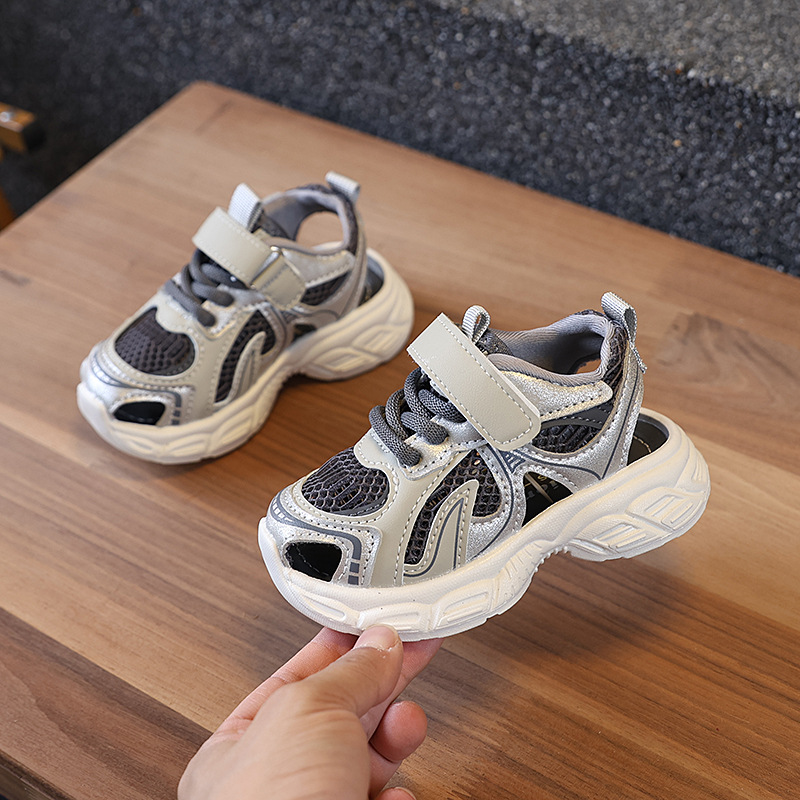Nubi Tom zapatos para niños 2025 verano niñas Baotou sandalias deportes niños transpirables zapatos de red bebé suela blanda