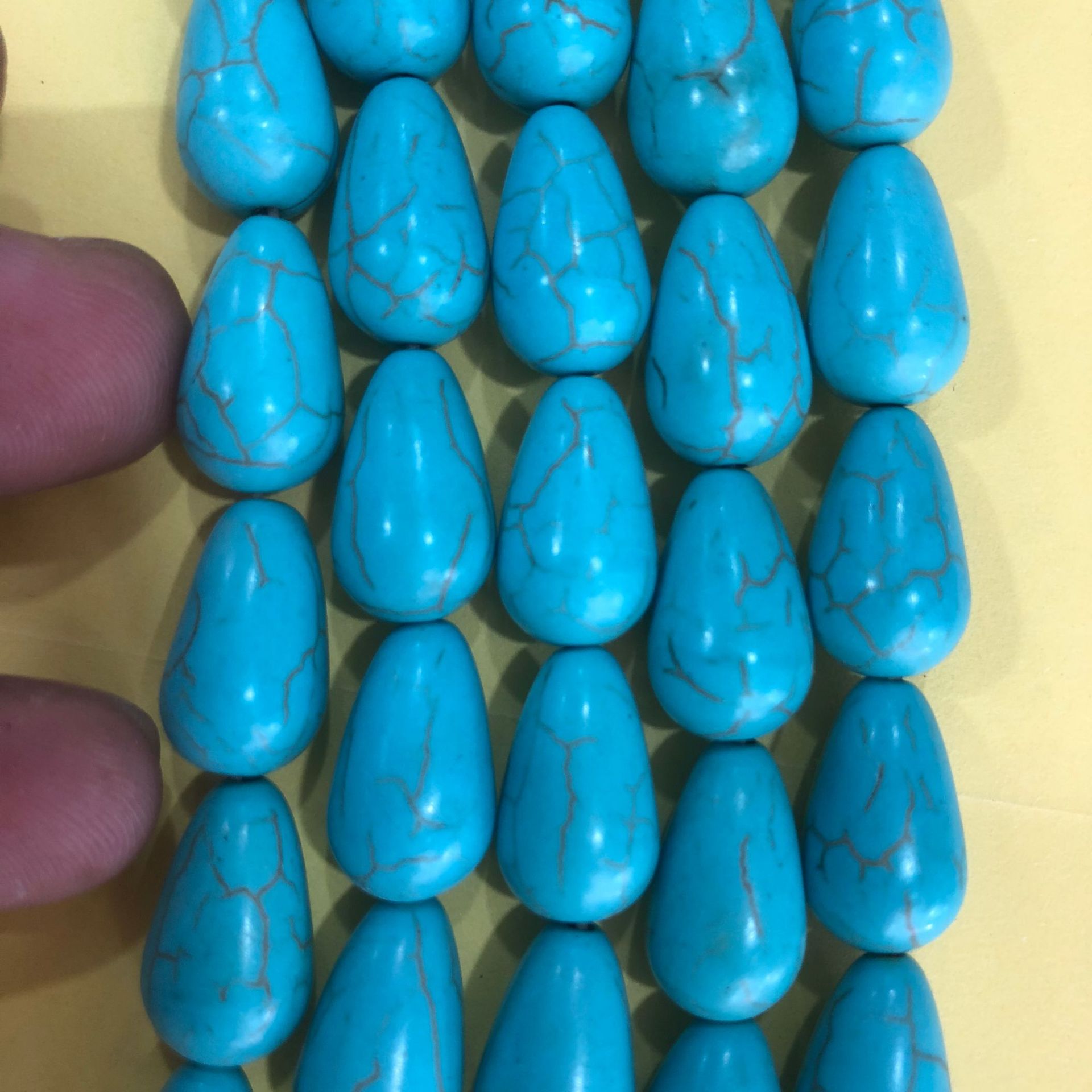 turquoise pendant drop-shaped