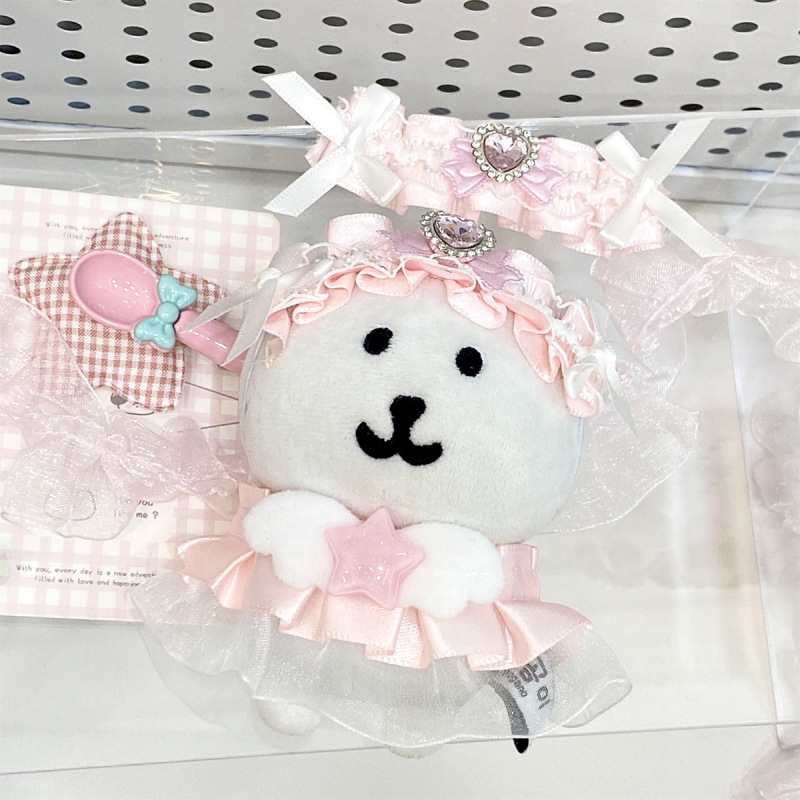 オリジナル【粉絨星語】子供服かわいい10cm自嘲熊子供服セット綿人形服アクセサリー|undefined
