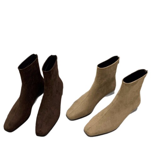 2025 Autumn Korean Fleece Lined High-Top Women's Snow Boots with Non-Slip Rubber Soles, Warm Short Boots for Business and Casual Wear