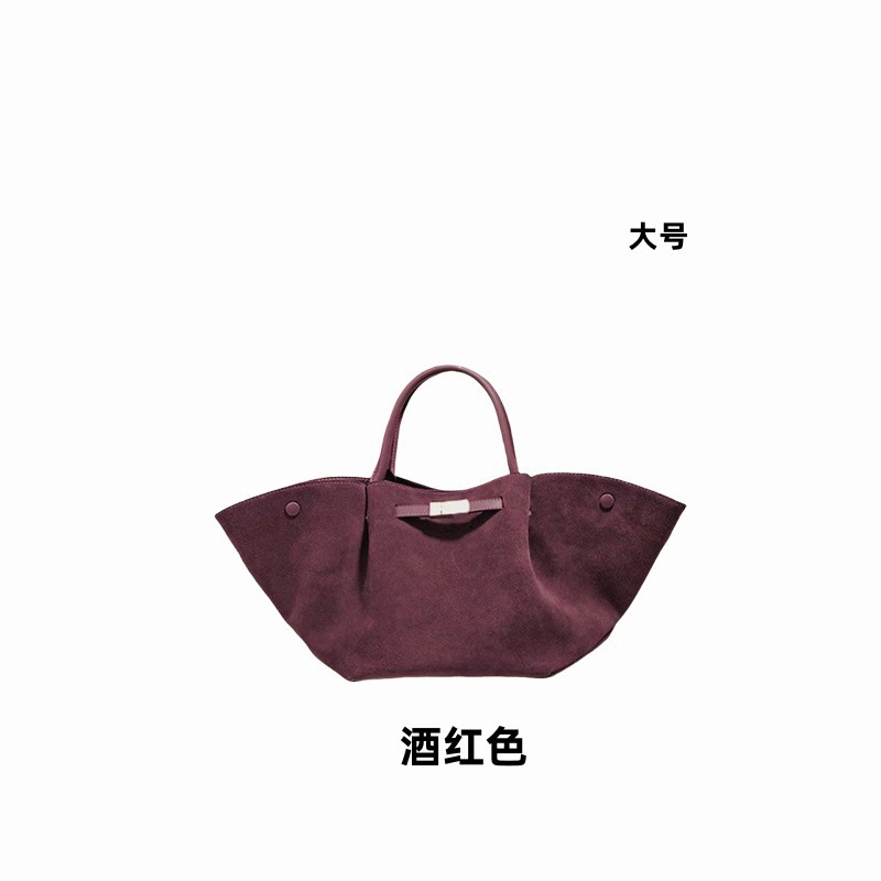 Burgundy suede large size [ready stock, shipped in seconds]
